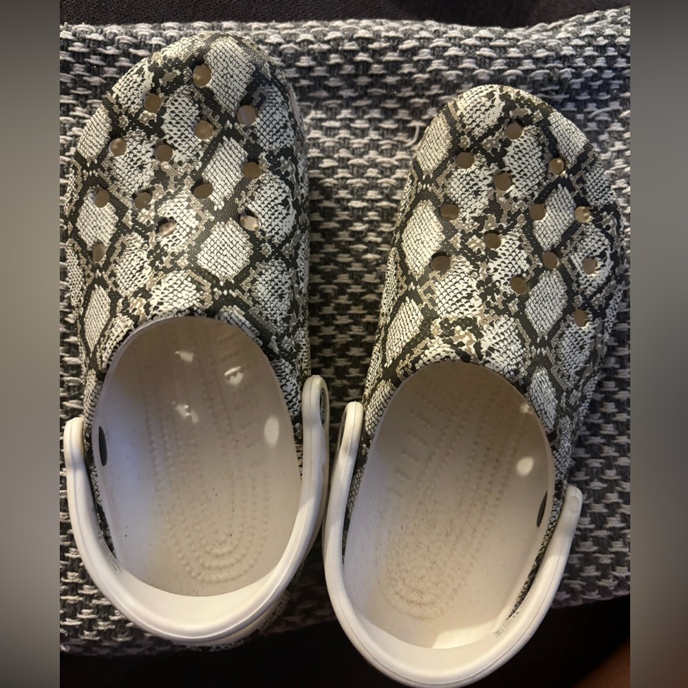 Snakeskin Crocs